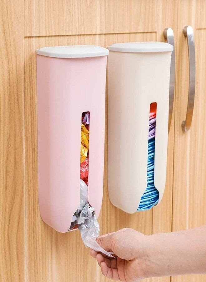 siddhmurti Wall Hanging Extraction Garbage Bags Storage Box Kitchen Organizer Plastic Wall Mounted Rubbish Bag Container (Multi Color) - Image 4
